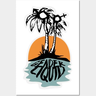 Gender Liquid Oasis LGBTQ retro Posters and Art